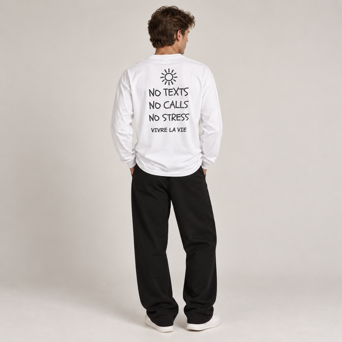 No Text No Calls No Stress, Long Sleeve Tee